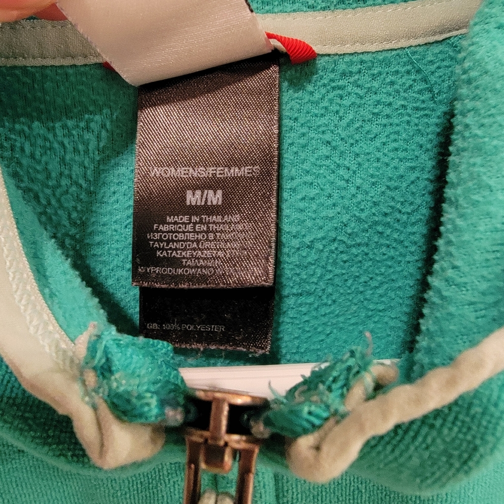 The North Face Green Hooded Jacket Women's Medium - Picture 5 of 7
